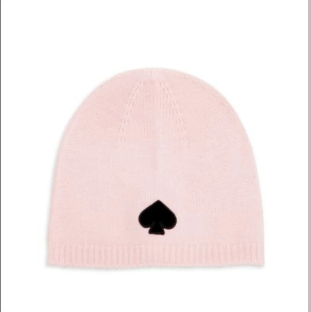 Kate Spade English Rose Flocked Spade Beanie New in Kate Spade Gift Box ❤️ - Picture 5 of 6